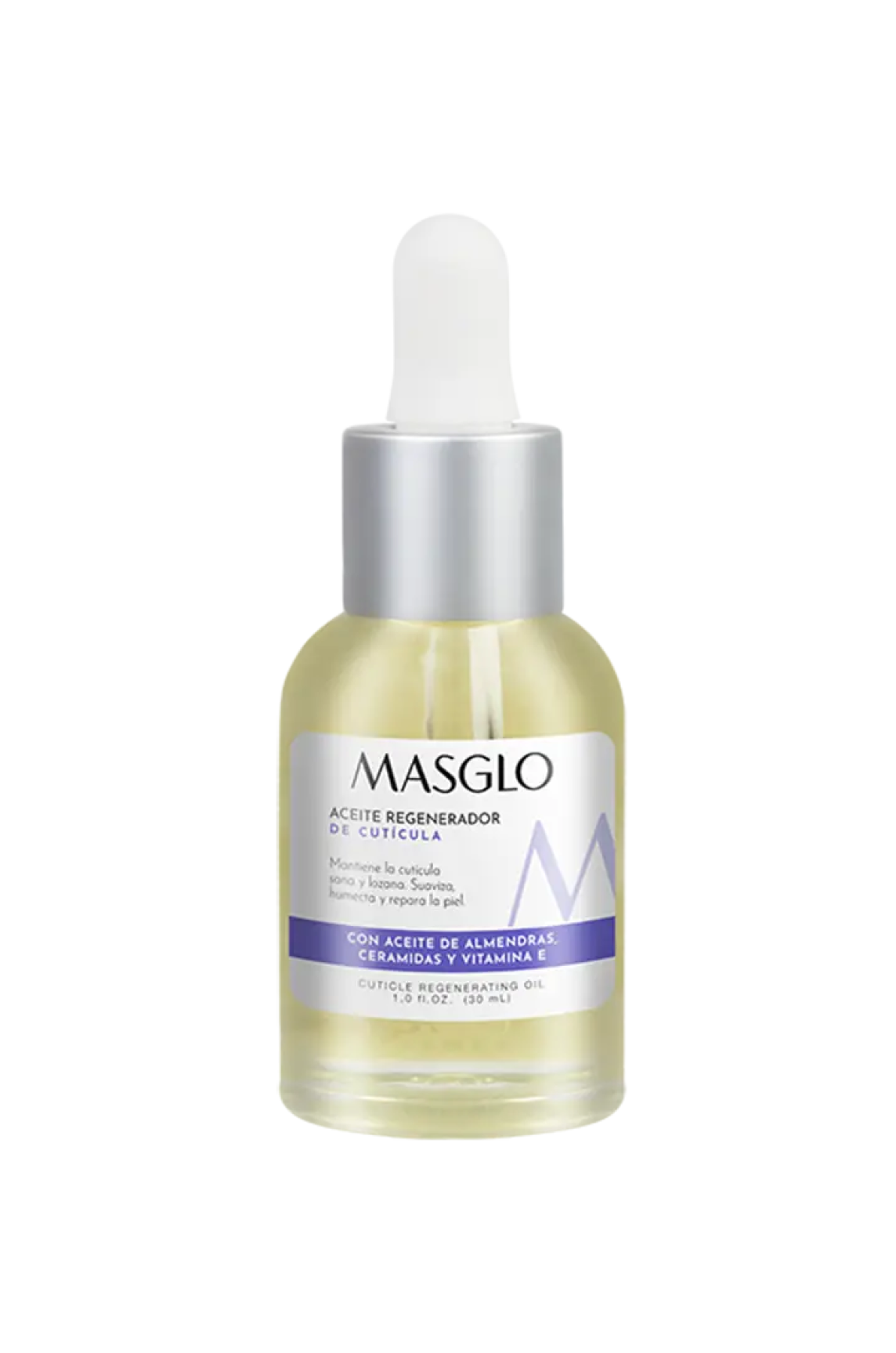 ACEITE REGENERADOR DE CUTICULA 30 ML MASGLO